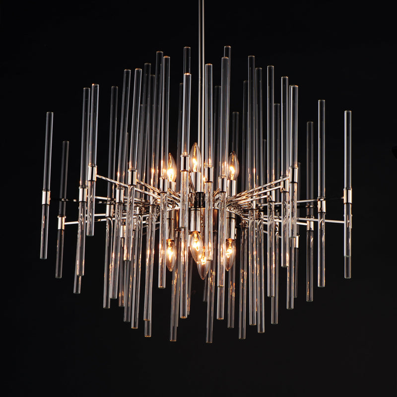 29" Divine 8-Light Pendant, 480W, 120V,  Polished Nickel or Heritage Finish