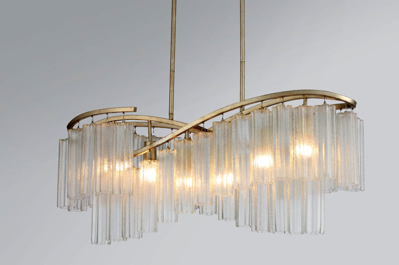 Victoria 6 Light Linear Chandelier