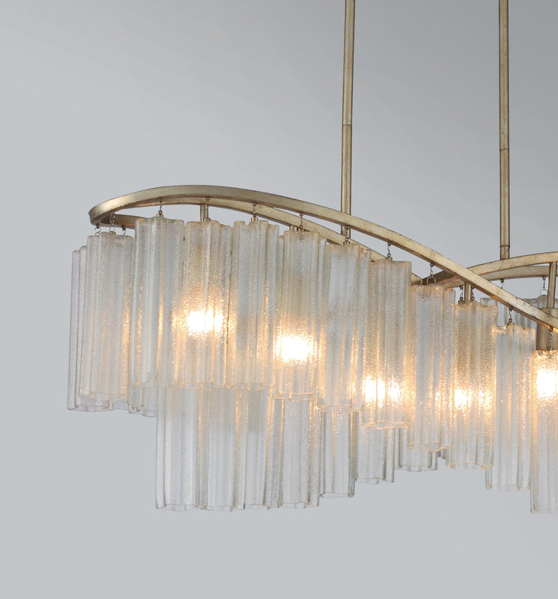 Victoria 6 Light Linear Chandelier