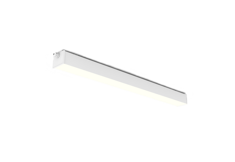 4 FT LED Linear Fixture, IP66 Rated, 8800 Lumen Max, Wattage and CCT Selectable, Surface Mounted, 120-277V