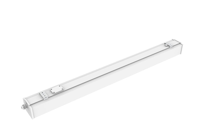 4 FT LED Linear Fixture, IP66 Rated, 8800 Lumen Max, Wattage and CCT Selectable, Surface Mounted, 120-277V