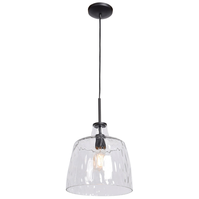 LED Pendant Light, 380 Lumens, 5W, 2200K, 120V, Black Finish