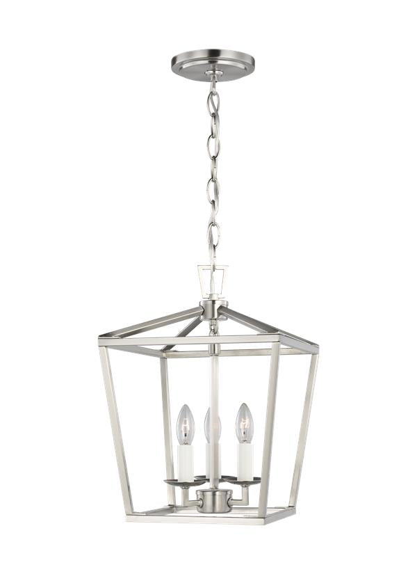 Dianna Collection - Three Light Mini Lantern | Finish: Brushed Nickel - 5192603-962