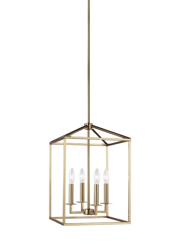 Perryton Collection - Small Four Light Hall / Foyer | Finish: Satin Bronze - 5215004-848