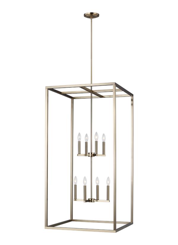 Moffet Street Collection - Extra Large Eight Light Hall / Foyer | Finish: Satin Bronze - 5234508EN-848