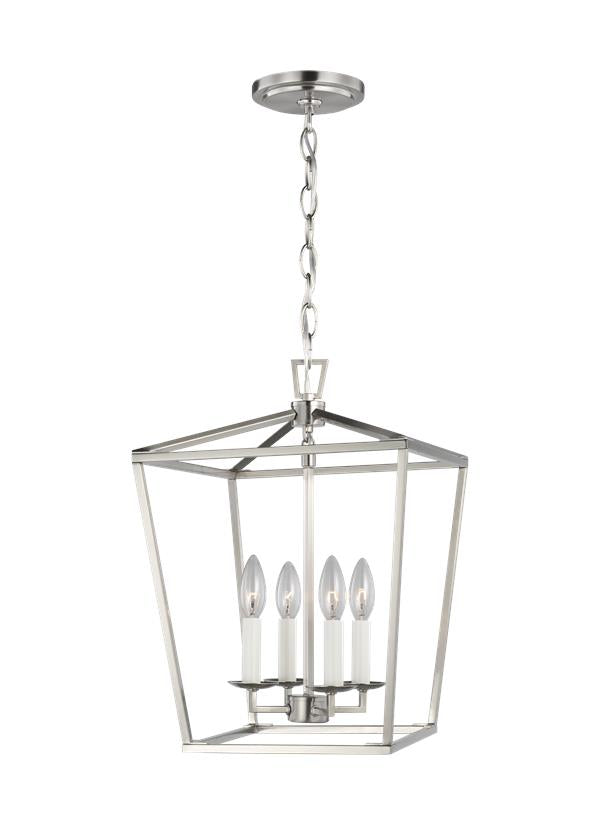 Dianna Collection - Four Light Small Lantern | Finish: Brushed Nickel - 5292604-962