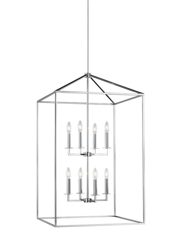 Perryton Collection - Extra Large Eight Light Hall / Foyer | Finish: Chrome - 5315008-05