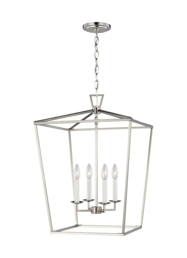 Dianna Collection - Four Light Medium Lantern | Finish: Brushed Nickel - 5392604-962