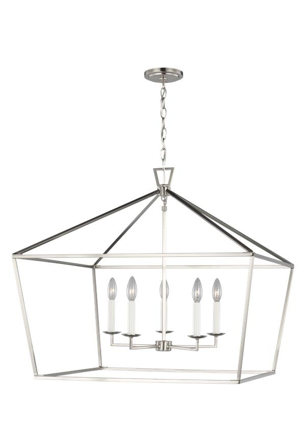 Dianna Collection - Five Light Wide Lantern | Finish: Brushed Nickel - 5692605EN-962