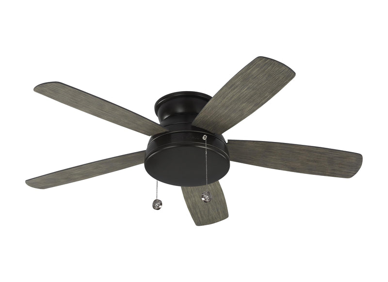 52" Traverse Semi-Flush Fan - Aged Pewter