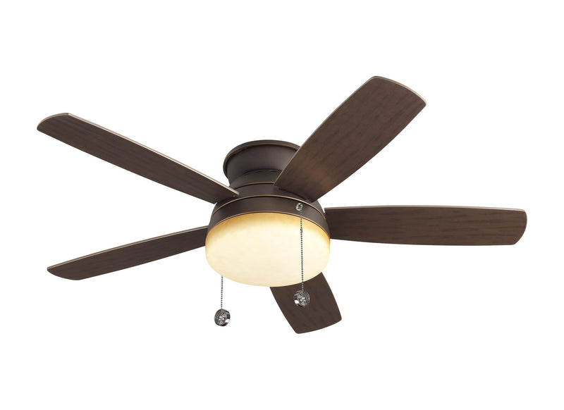 52" Traverse Semi-Flush Fan - Roman Bronze