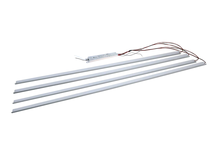 4 FOOT LED MAGNETIC STRIP RETROFIT KIT FOR LINEAR FIXTURES, 60W, 120-277V, 4000K OR 5000K