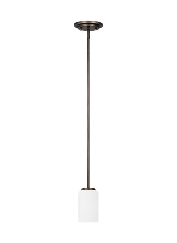 Oslo Collection - One Light Mini-Pendant | Finish: Burnt Sienna - 61160EN3-710