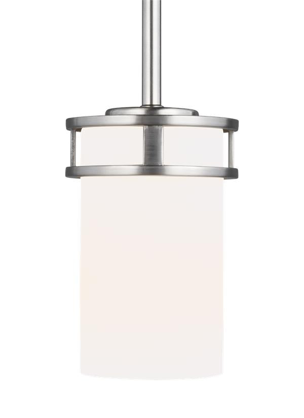 Robie Collection - One Light Mini-Pendant | Finish: Brushed Nickel - 6121601-962