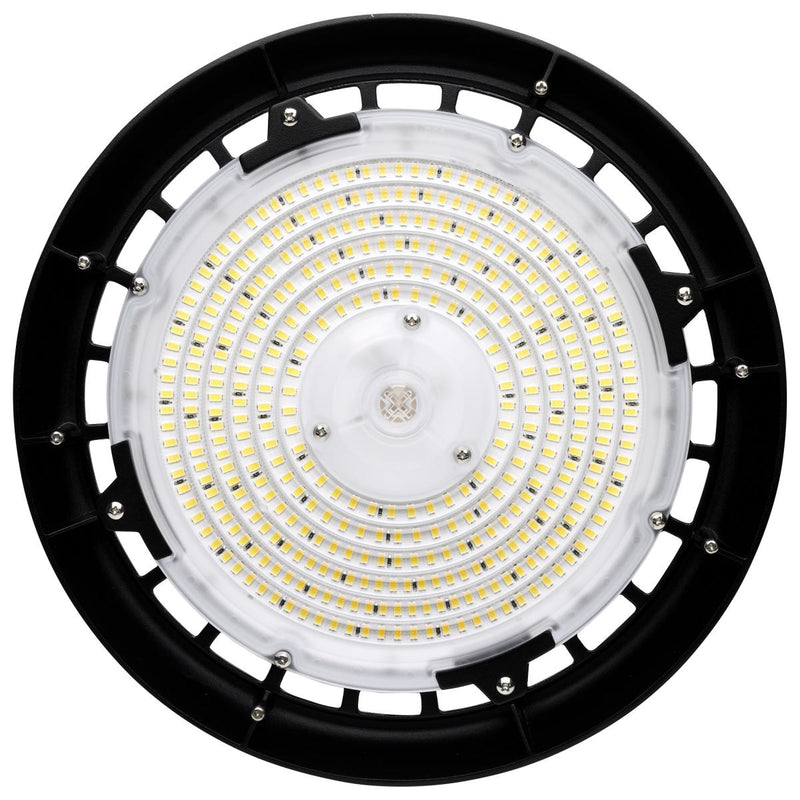 150 Watt UFO LED High Bay, 5000K, 21600 Lumens, 120-277V, Black Finish