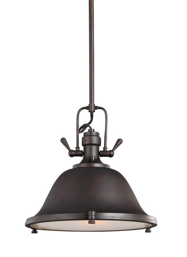 6514401EN3-710, One Light Pendant , Stone Street Collection