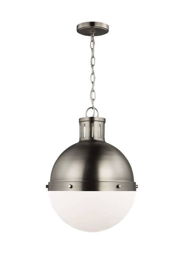 Hanks Collection - One Light Medium Pendant | Finish: Antique Brushed Nickel - 6577101-965