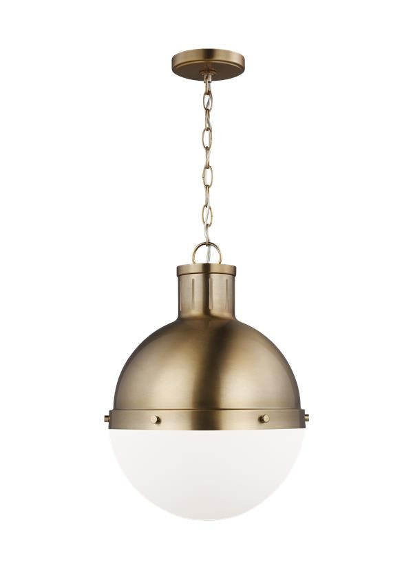 Hanks Collection - One Light Medium Pendant | Finish: Satin Brass - 6577101EN3-848