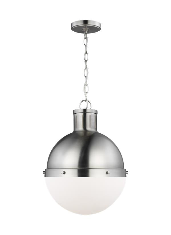 Hanks Collection - One Light Medium Pendant | Finish: Brushed Nickel - 6577101EN3-962