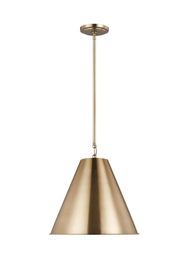 Gordon Collection - One Light Small Pendant | Finish: Satin Brass - 6585101EN3-848