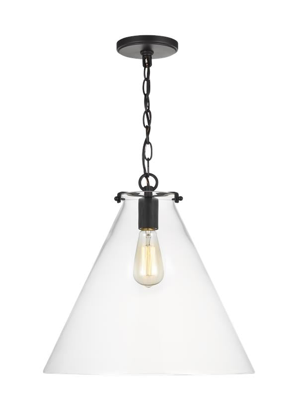 Kate Collection - One Light Cone Pendant | Finish: Midnight Black - 6592101-112