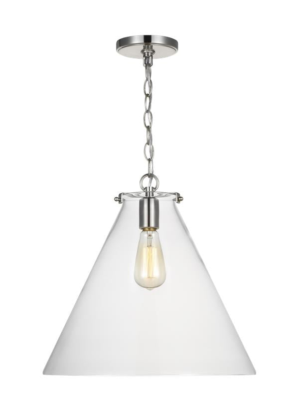 Kate Collection - One Light Cone Pendant | Finish: Brushed Nickel - 6592101-962