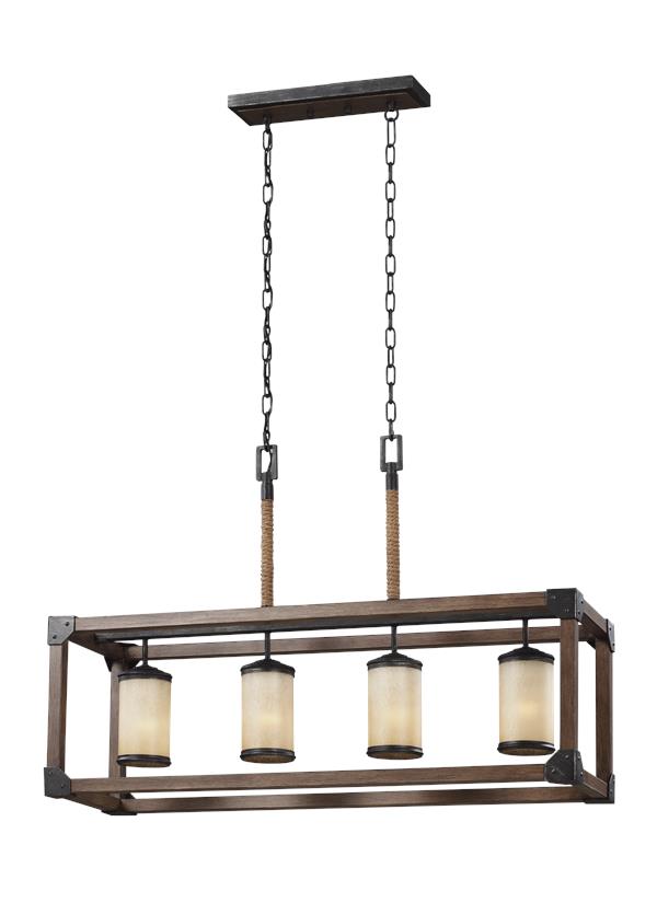 6613304EN3-846, Four Light Island Pendant , Dunning Collection