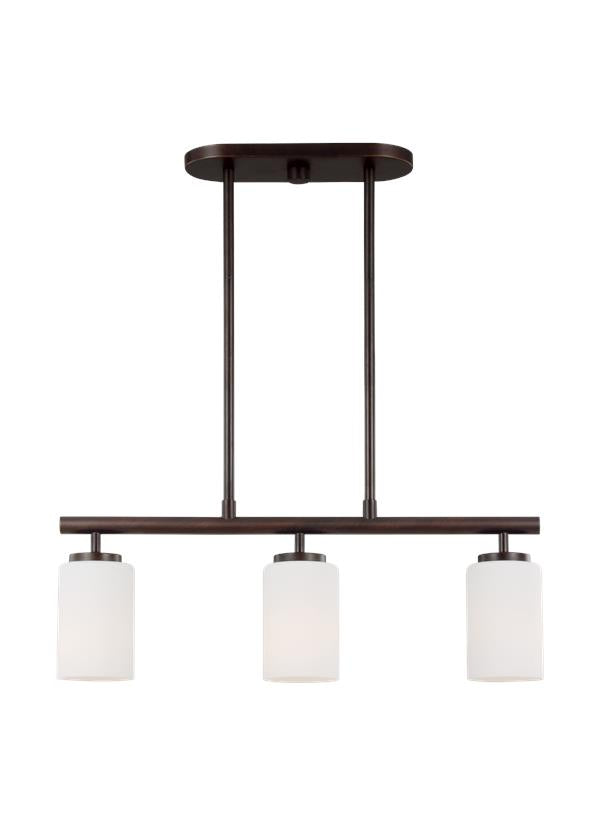 Oslo Collection - Three Light Island Pendant | Finish: Burnt Sienna - 66160EN3-710