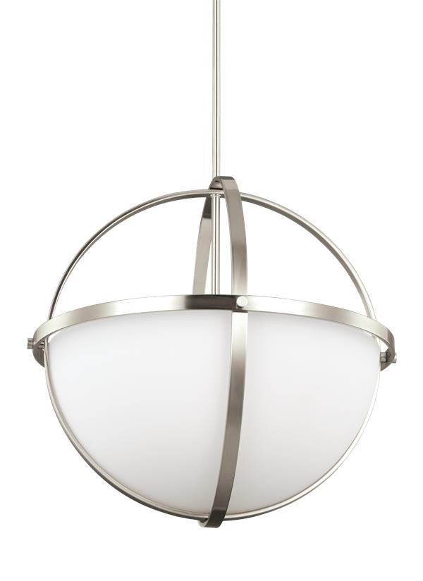 Alturas Collection - Three Light Pendant | Finish: Brushed Nickel - 6624603EN3-962