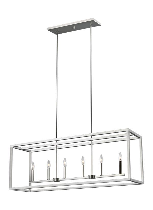 6634506-848, Six Light Island Pendant , Moffet Street Collection