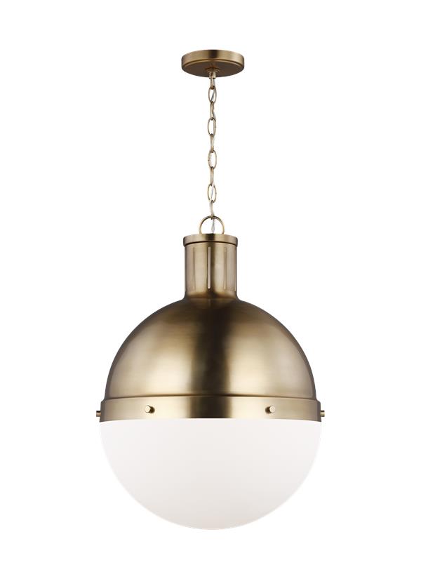 Hanks Collection - One Light Large Pendant | Finish: Satin Brass - 6677101-848