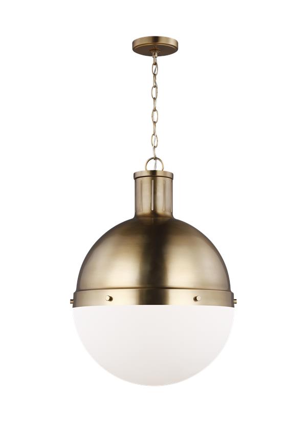 Hanks Collection - One Light Large Pendant | Finish: Satin Brass - 6677101-848