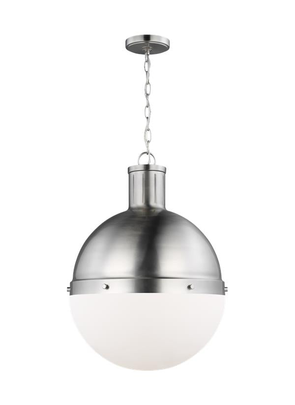 Hanks Collection - One Light Large Pendant | Finish: Brushed Nickel - 6677101-962