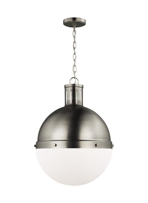 Hanks Collection - One Light Large Pendant | Finish: Antique Brushed Nickel - 6677101-965