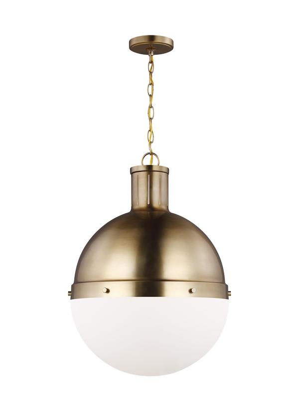 Hanks Collection - One Light Large Pendant | Finish: Satin Brass - 6677101EN3-848