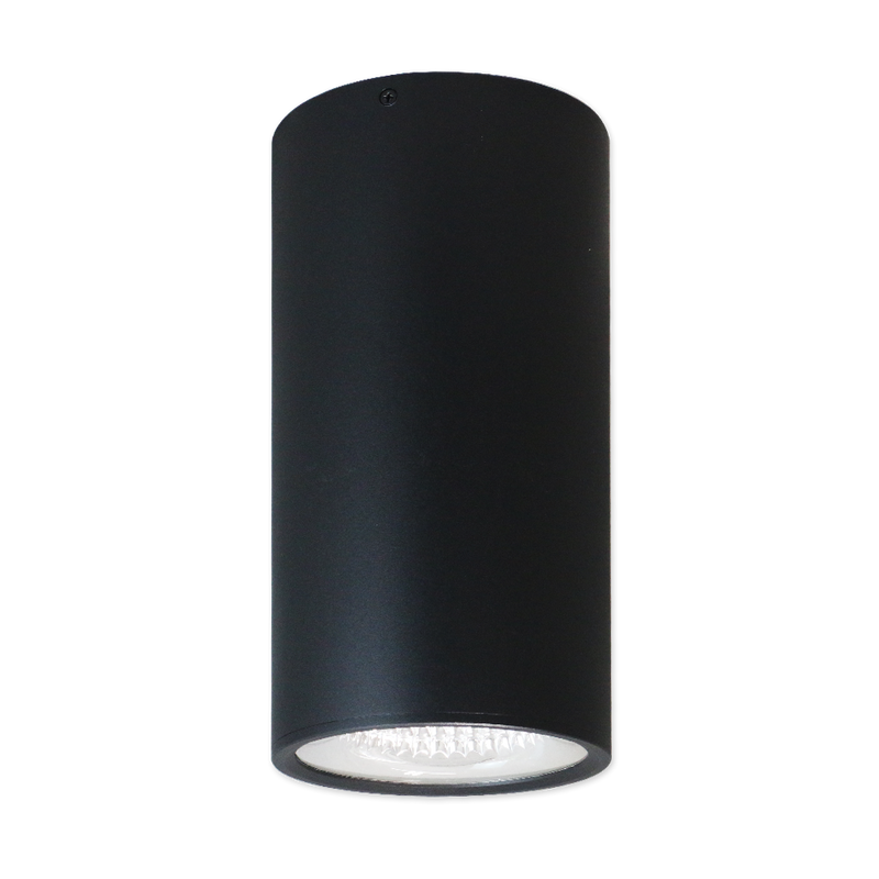 6" LED Architectural Cylinder Light Fixture, 2200 Lumens, 25W, CCT Selectable, 120-277V, Black Finish