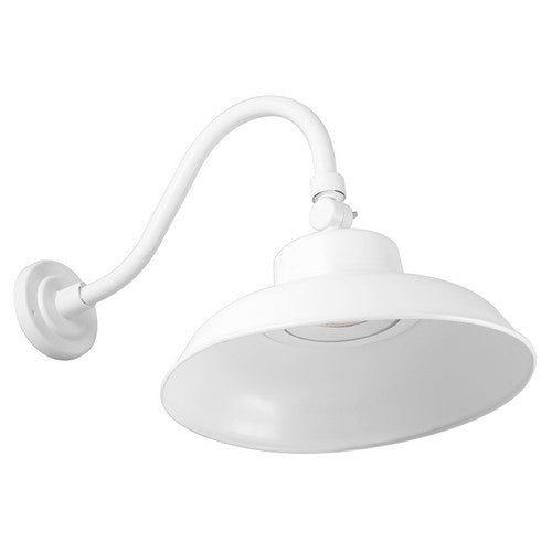 2PK 14" LED Driverless Gooseneck Floods, 40 Watt, 3000K, 4000K, or 5000K, White Finish