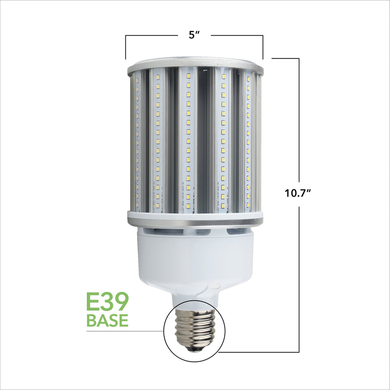 80W LED Corn Light Bulb - Replacement for Fixture 300W MH/ HPS/ HID - 5 Year Warranty - 6kV Surge Protection - (UL)