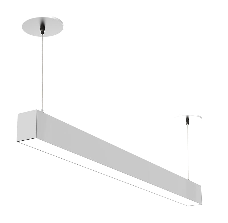 4 FT LED Linear Fixture G2, 4800 Lumen Max, 40 Watt, CCT Selectable,  120-277V, Black, White or Silver Finish