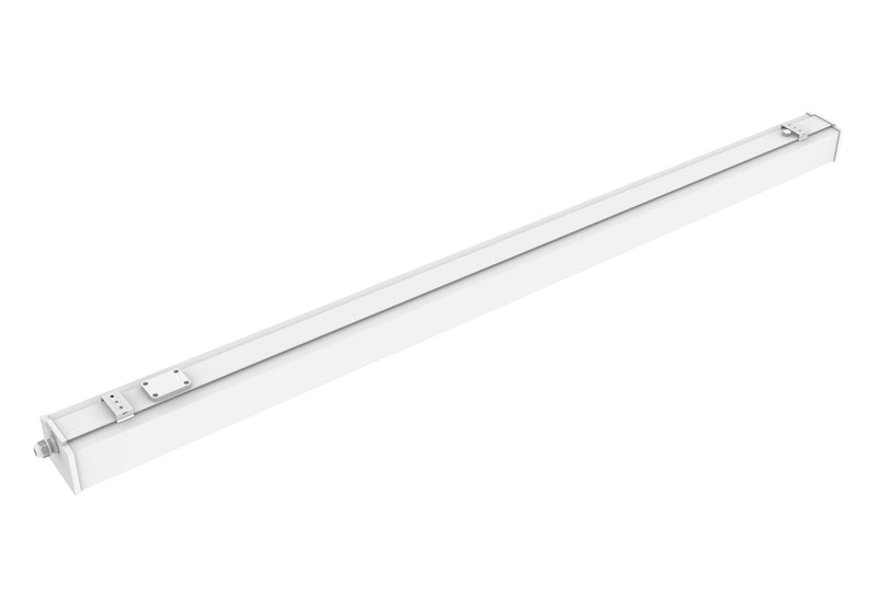 8 FT LED Linear Fixture, IP66 Rated, 17,600 Lumen Max, Wattage and CCT Selectable, Surface Mounted, 120-277V