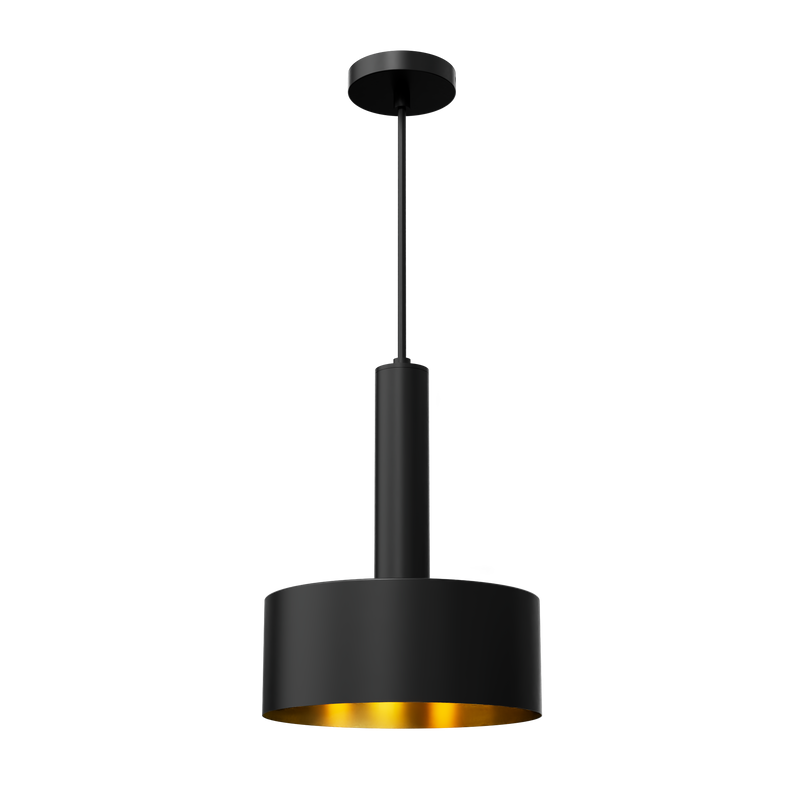 2" Ceiling Mount Cylinder Light w/ Optional Cone or Pan Shade, 450 LM, Triac Dimming, CCT Selectable, 120V, Black