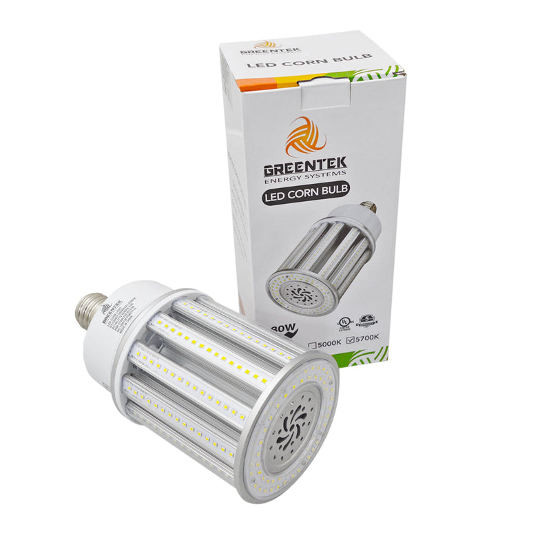 80W LED Corn Light Bulb - Replacement for Fixture 300W MH/ HPS/ HID - 5 Year Warranty - 6kV Surge Protection - (UL)