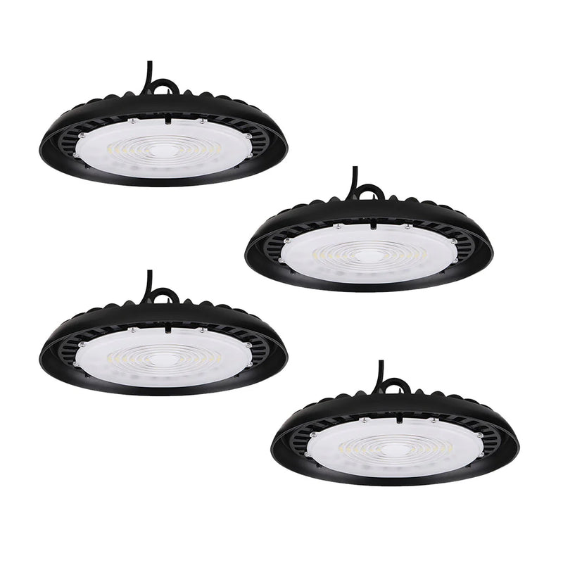 LED High Bay - 200W - 4 Pack - 22,000 Lumens - Slim UFO - Hook Mount - UFO Series - UL