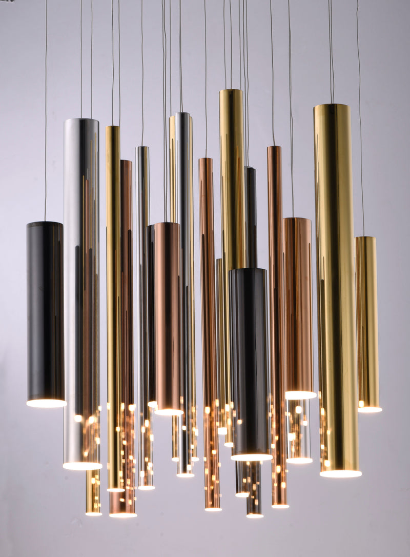 29-Light Flute LED Light Pendant