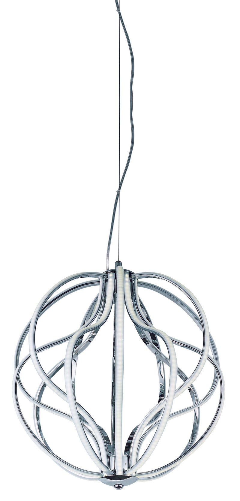  Aura LED 14-Light Pendant E21174-PC Single-Tier Chandelier