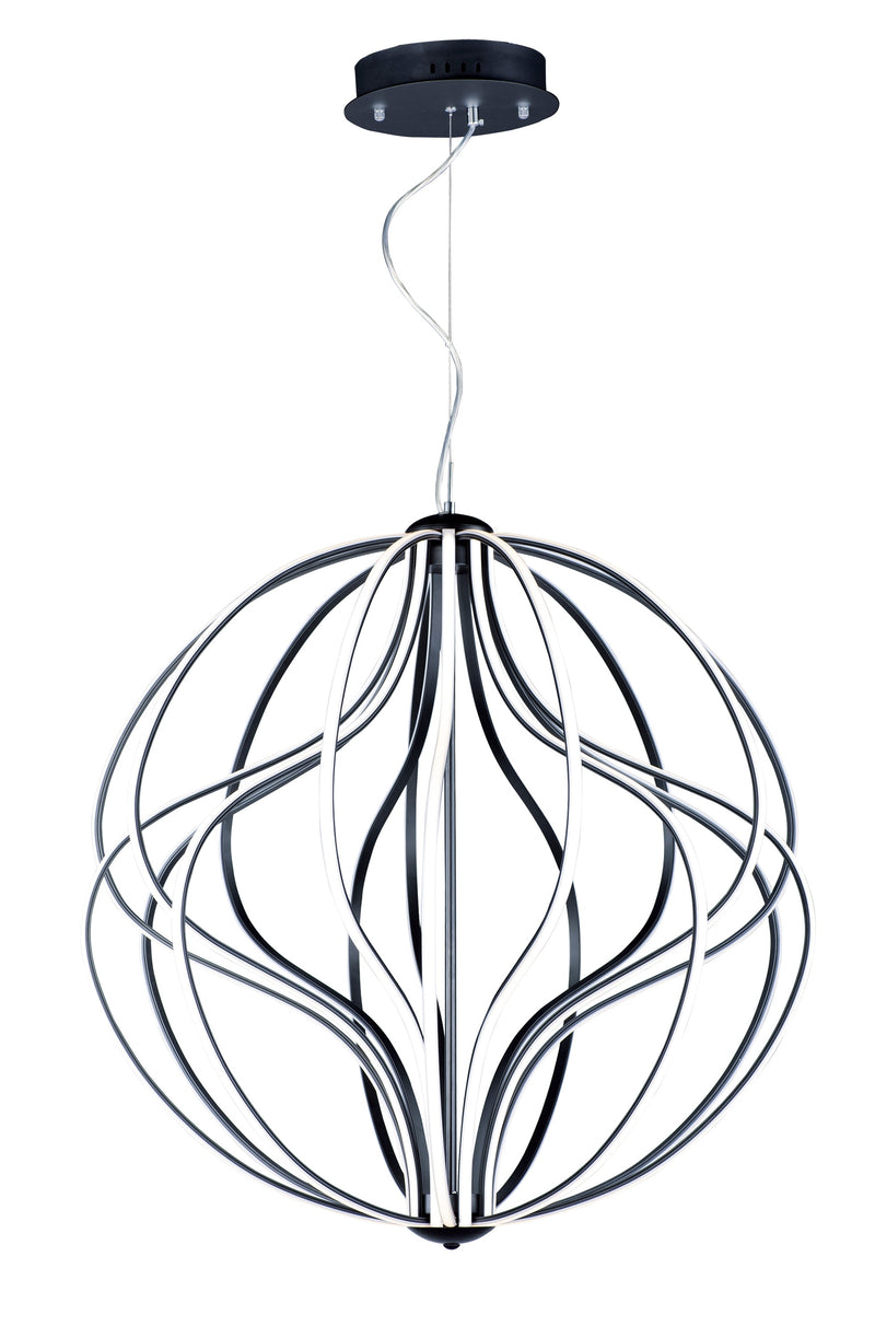  Aura LED 18-Light Pendant E21178-BK Multi-Tier Chandelier