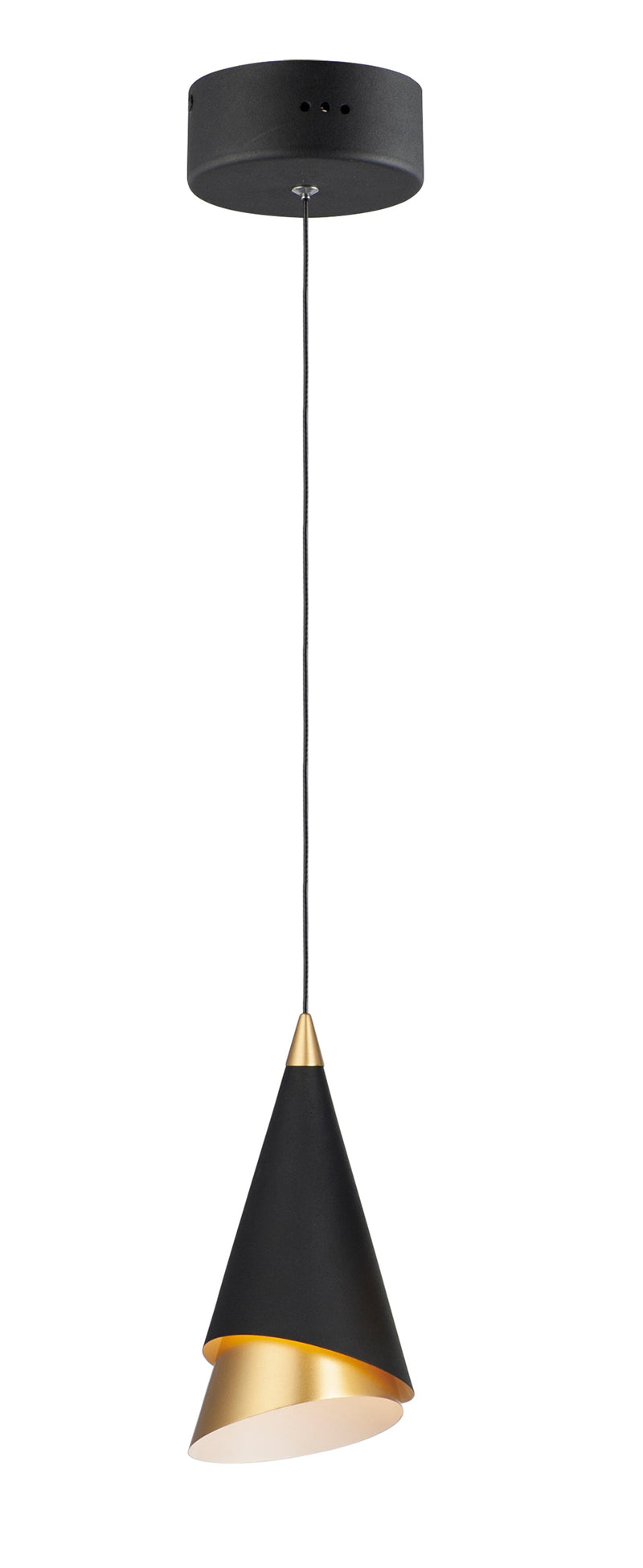  Mermaid LED 1-Light Pendant E21441-BKMG Single Pendant