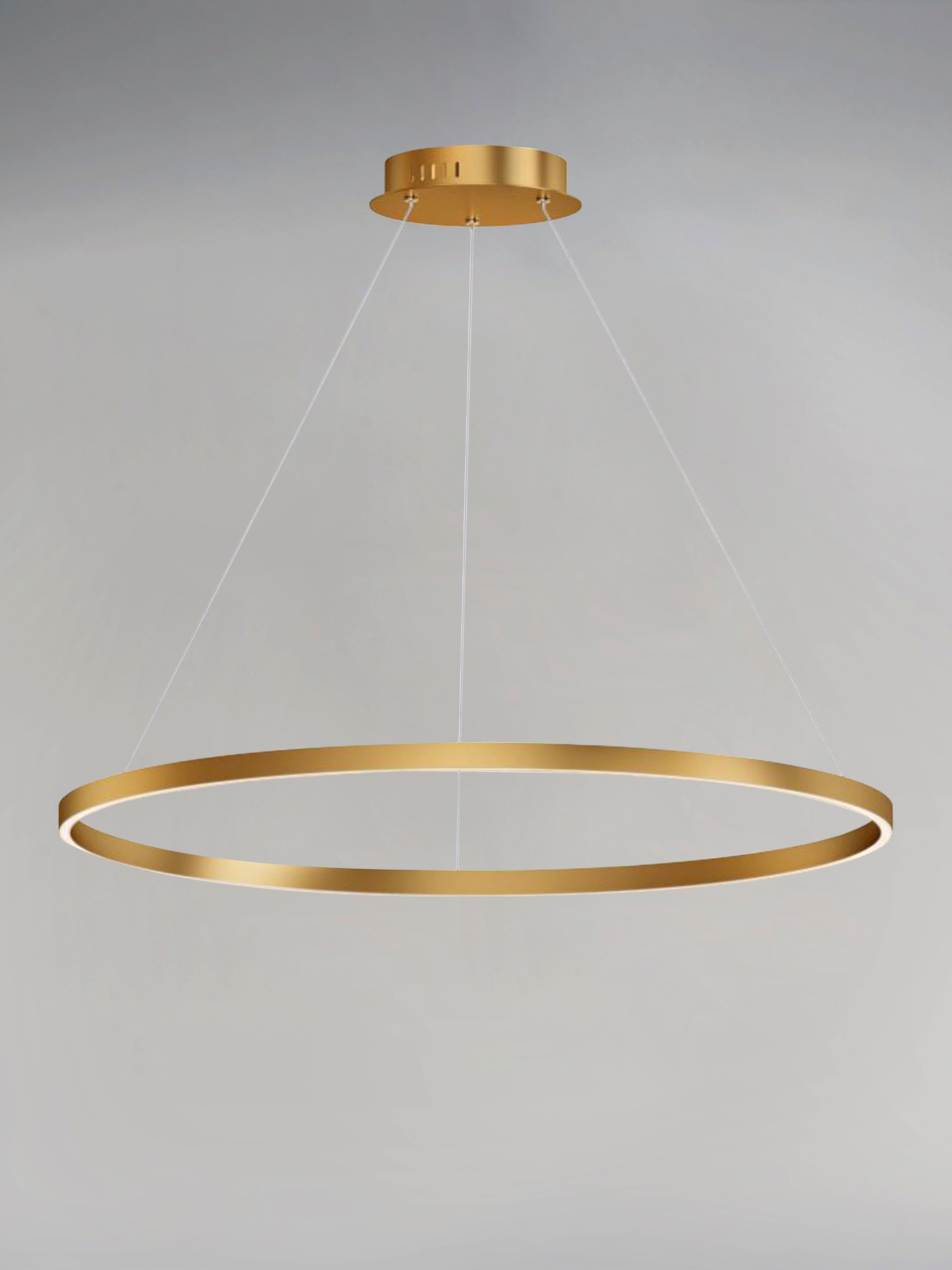 40" Hover LED Pendant, 3,800 Lumens, 41W, 120V, 2700-6000K CCT, Black or Gold Finish