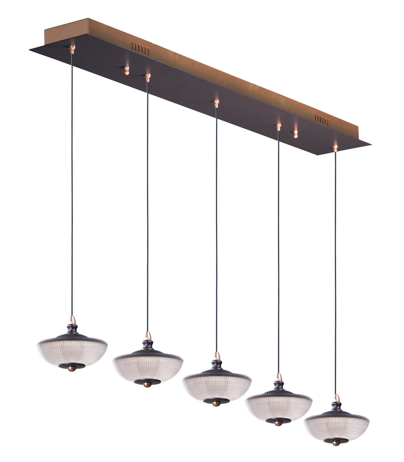  Bella 5-Light LED Pendant E23155-126BRZGLD Multi-Light Pendant