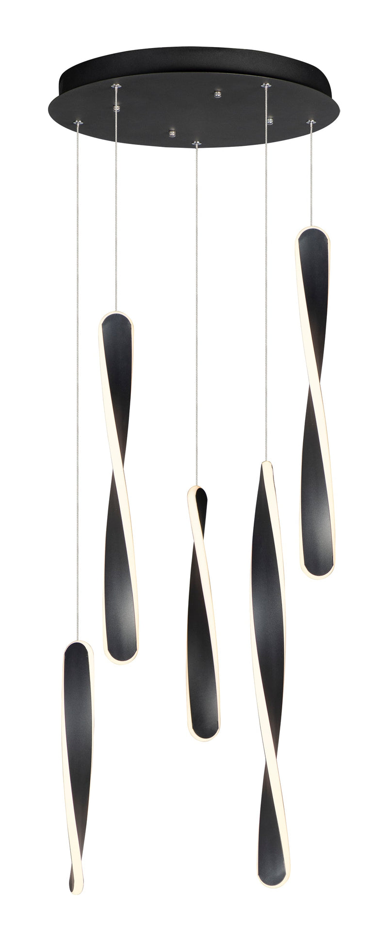  Pirouette 5-Light LED Pendant E24154-BK 